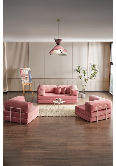 Legom Avanos Aktivite Koltuğu Yatak Olabilen Çok Amaçlı Kanepe Koltuk Takımı Pudra Pudra