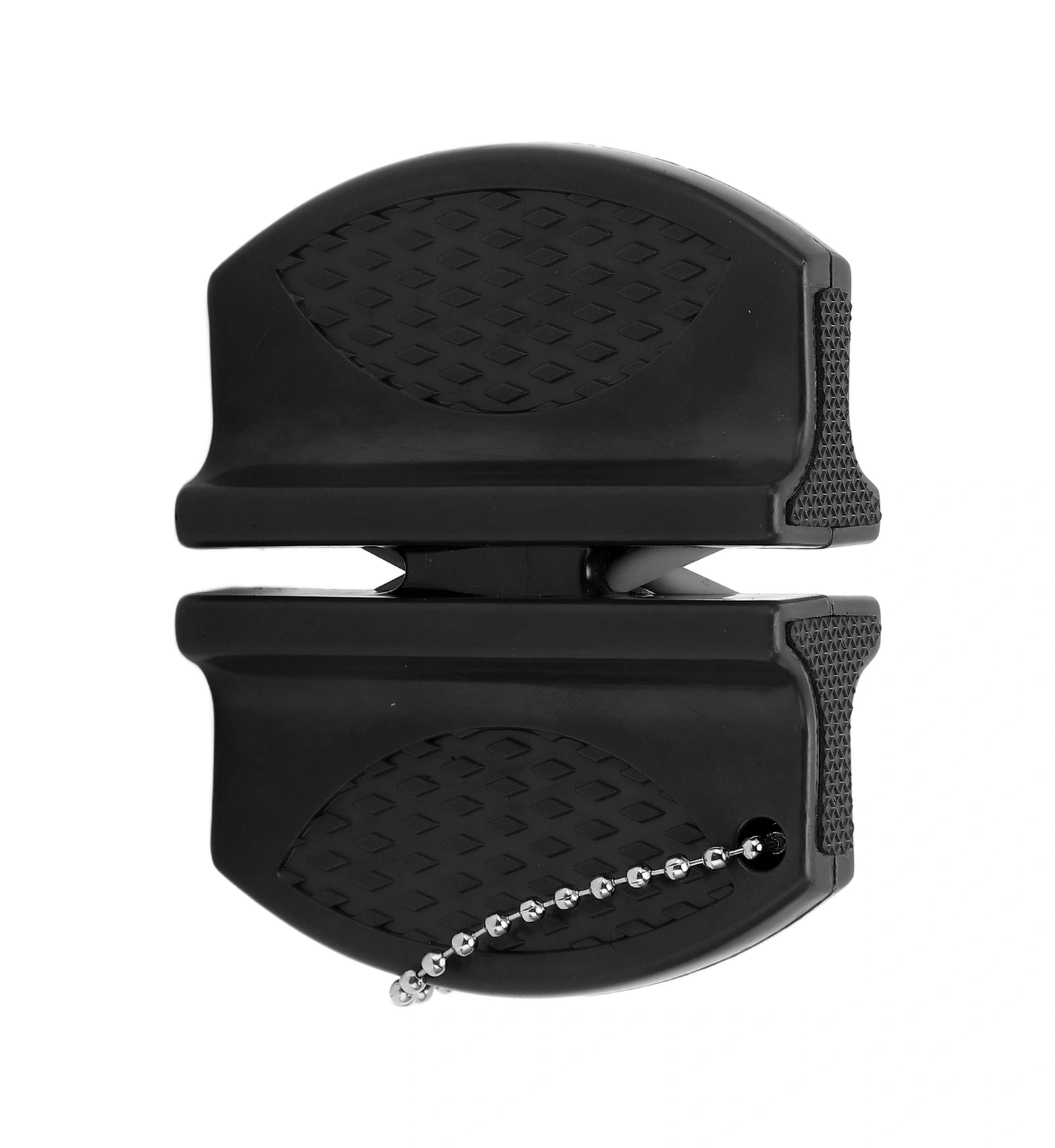 Shineyee Taşınabilir Mini Bıçak Taslağı - İki Yönlü Carbide Ve Seramik Uçaklı, Kaymazsız Kollü, Dış Mekan Ve Mutfak İçin Siyah