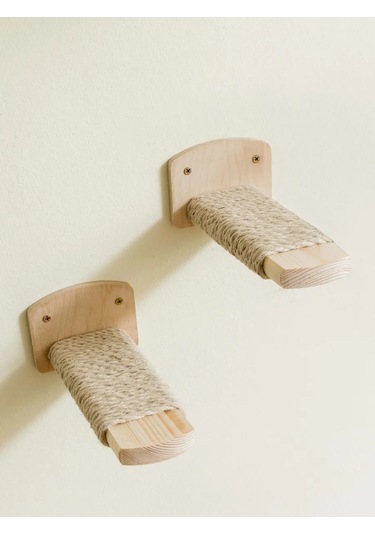 Go Cats Duvara Monte Ştiridotlu Kedi Tırnak Törpüsü 2 Basamaklı Jüt 388207956