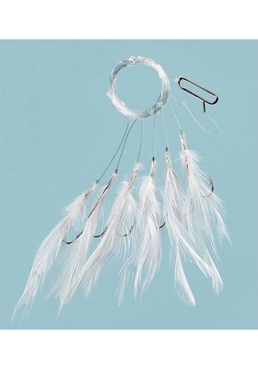 Fladen Çapari, Beyaz Tüylü+sim, No:1, 6'lı