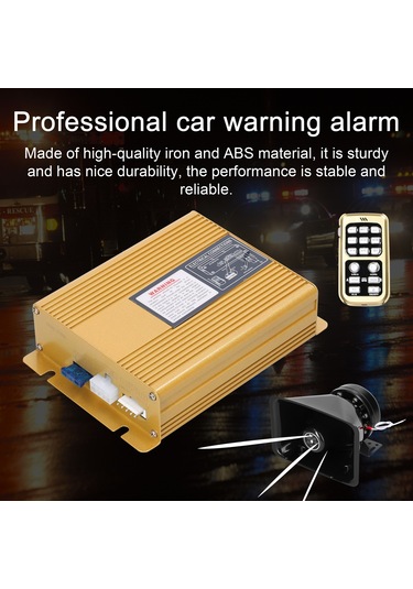 200w 18 Ton Araba Yüksek Uyarı Alarmı Profesyonel Acil Siren Korna Seti Uzaktan Kumandalı Elektronik Pa Sistemi 12 V Araba Kamyon Mühendislik Aracı İçin