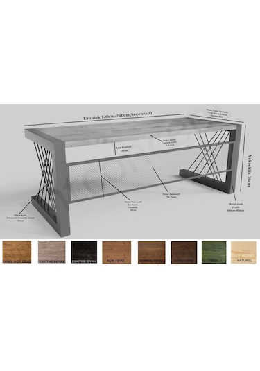 Alfa Ntconcept Masif Ağaç Ofis Ve Çalışma Masası 6