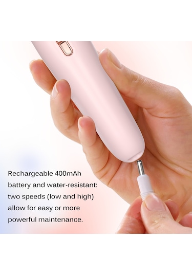 Moveevo 2'si 1 Arada Elektrikli Ayak Parlatıcı Nasır Temizleyiciler Şarj Edilebilir Taşınabilir Elektronik Ayak Törpüsü Pedikür