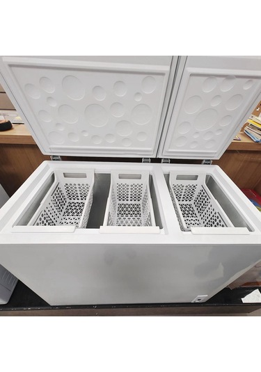 Shineyee Uzatılabilir Donuk Dondurucu Sepeti - Pp Malzeme 10-15kg Yük Kapasitesi, Donuk Depolama Organizasyon Aleti, Küçük Boy 2 Adet Diğer