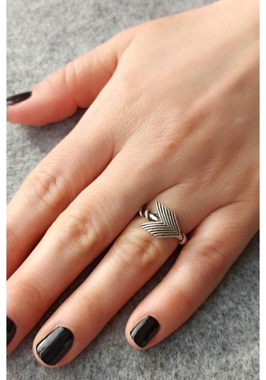 Antik Gümüş Kaplama Oklar Şekilli El Yapımı Ayarlanabilir Unisex - 536155382