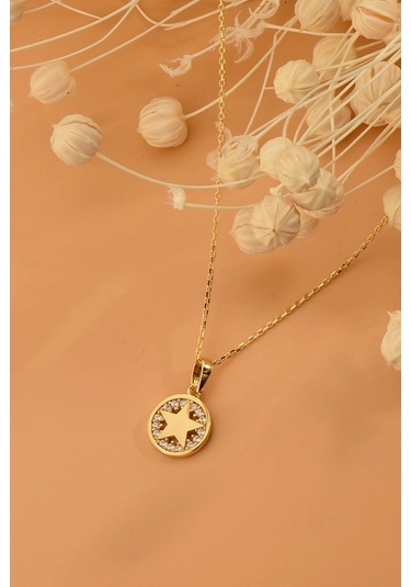 14 Ayar Yıldız Altın Kolye