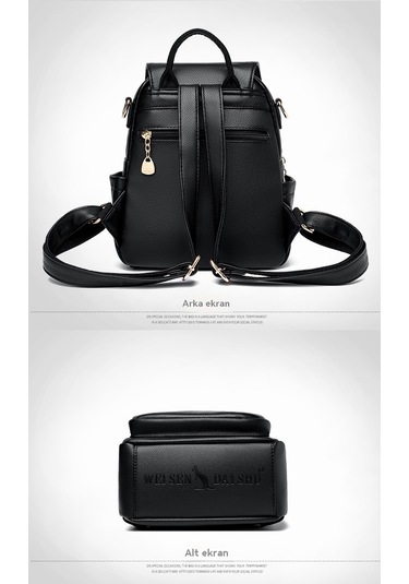 "basit Moda Banliyöy" Oğuz Çantası-siyah Siyah