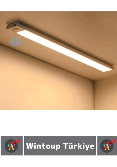 Premium Ev Oda Dolap İçi Çocuk Odası Gece Lambası Şarjlı Mıknatıslı Sensörlü Lamba 43 Cm Çok Renkli