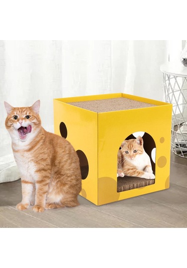 Suntek Kedi Oluklu Ev Mobilya Koruyucu Tavşan Pençesi Oyuncak 30x30x30cm