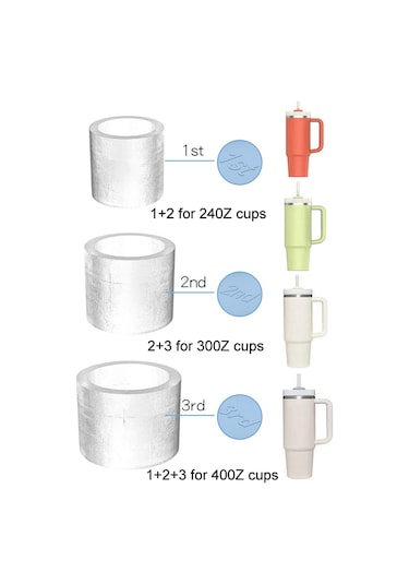 Sones Stanley Su Bardağı Silikon Buz Kalıbı Buz Küpleri Kolay Çıkarma, Renk: 2. Pembe Diğer