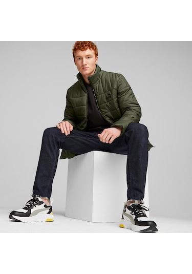 Puma Ess+ Padded Jacket Erkek Mont-27508-Yeşil