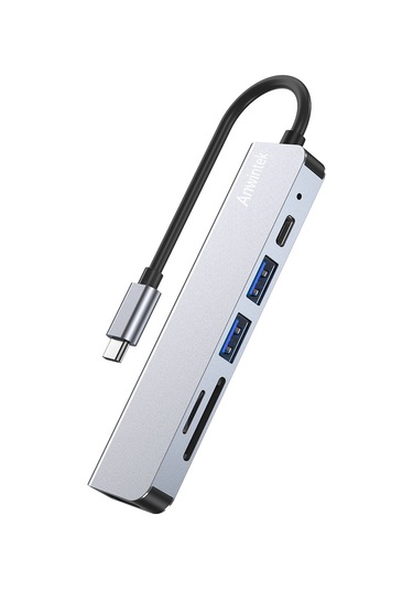 Ximistore9 Type-c Genişletme Dizüstü, 4k Hdmı, Sd/tf Kart Okuyucu, Usb 3.0/2.0, 87w Pd Şarj, Gri Renk