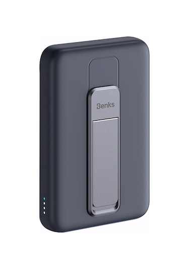 Magsafe Mıknatıslı Wireless Powerbank Benks MP08 (Havayolu Protokollerine Uygun) 10.000mAh Kapasite Siyah