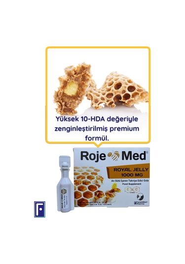 Roje Med Royal Jelly Arı Sütü İçeren Takviye Edici Gıda 1000 Mg 10 x 10 Flakon