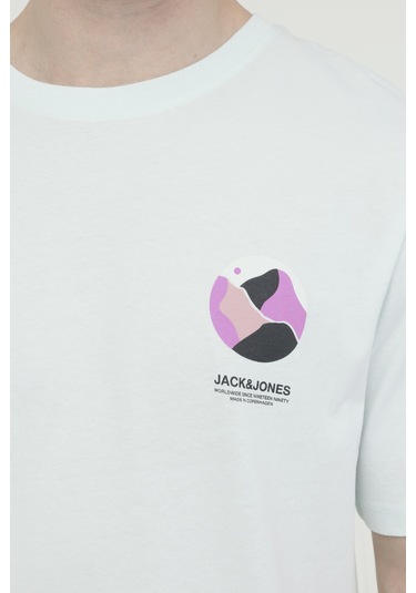 Jack & Jones Jorlafayette Tee Ss Crew Mavi Erkek Kısa Kol T-shirt 000000000101961711 Mavi