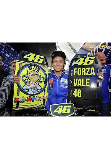 Vr46 Valentino Rossi Tshirt Sarı al Kampanyalı