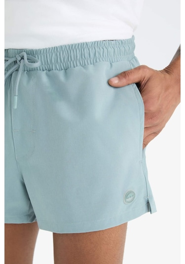 DeFactoFit Andy Baskılı Esnek Dokulu Kısa Boy Sporcu Deniz Şortu B5987AX25HSGR488