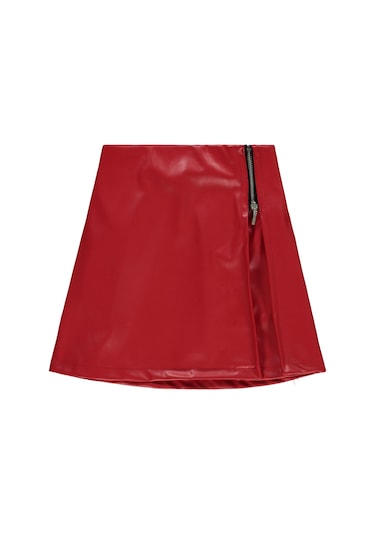 Civil Girls Kız Çocuk Etek 6-9 Yaş Kırmızı Kırmızı