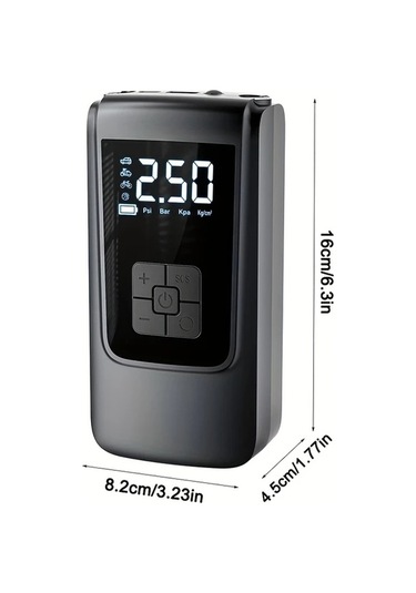 Xuweiwei Kablosuz Taşınabilir Hava Kompresörü Araba Lastik İnflatör 150 Psı Dijital Ekran Usb Şarj