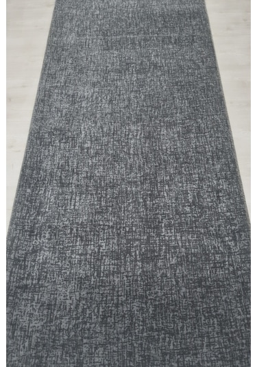 Lüle Halı Düz Renk Kaymaz Taban Yolluk Halı Bnynantrasit1