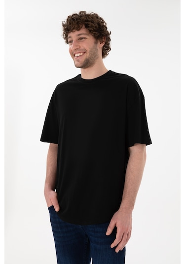 U.S. Polo Assn. Erkek Long Fit Bisiklet Yaka Siyah Basic Tişört 50305988-VR046 U.S. Polo Assn. Erkek Long Fit Bisiklet Yaka Siyah Basic Tişört 50305988-VR046