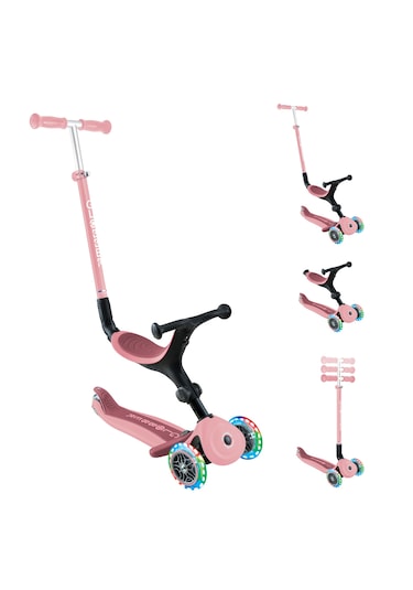 Globber Go-Up Aktive Light Işıklı Scooter - Pastel Pembe