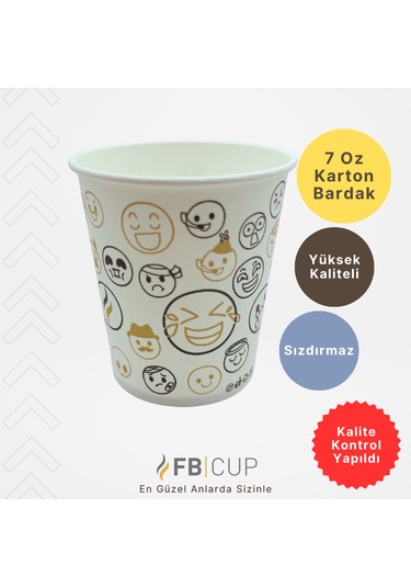 Fb Cup 7 Oz Karton Bardak 3.000 Adet Sızdırmaz