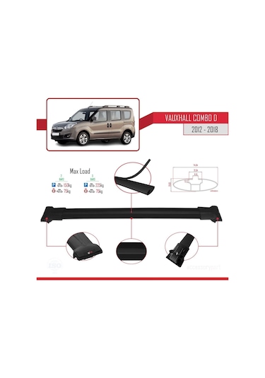Vauxhall Combo D 2012-2018 Arası İle Uyumlu Fly Model Ara Atkı Ta