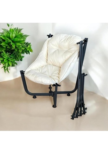 Katlanır Lüx Asma Minder Koltuk Cappuccino