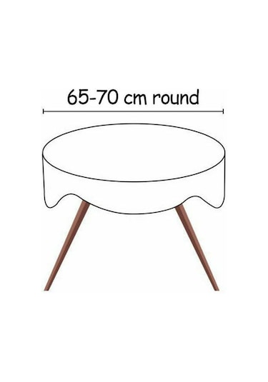 Xindoker El İşi Dantel Masa Örtüsü - Vintage Çiçek Desenli Yuvarlak Kahve Masası Kapağı Beyaz