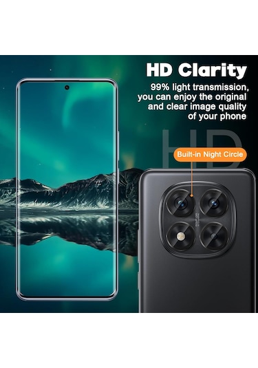 Xiaomi Redmi Note 14 Pro Kamera Koruma Lens Koruyucu Temperli Cam