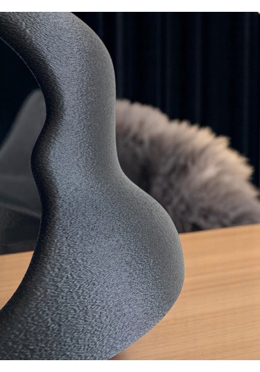 Beton Görünümlü Şık Ve Modern İskandinav Avize Rustik Ampul Hediyeli Siyah