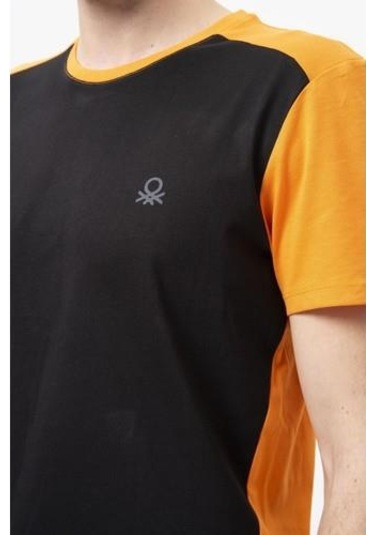 Benetton Bnt-m20452-23y Erkek T-shirt Bnt-m20452-r1534 Siyah