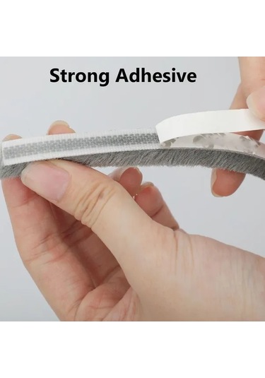 Chuangyinshop Beyaz 7x8mm Ses Yalıtım Kapı Pencere Kendinden Yapışkanlı Conta Şeridi Beyaz