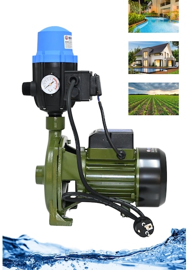 Cpm158 Su Pompası Hidromad Pompalı Otomatik Paket Hidrofor Su Motoru Bahçe Pompası 1hp