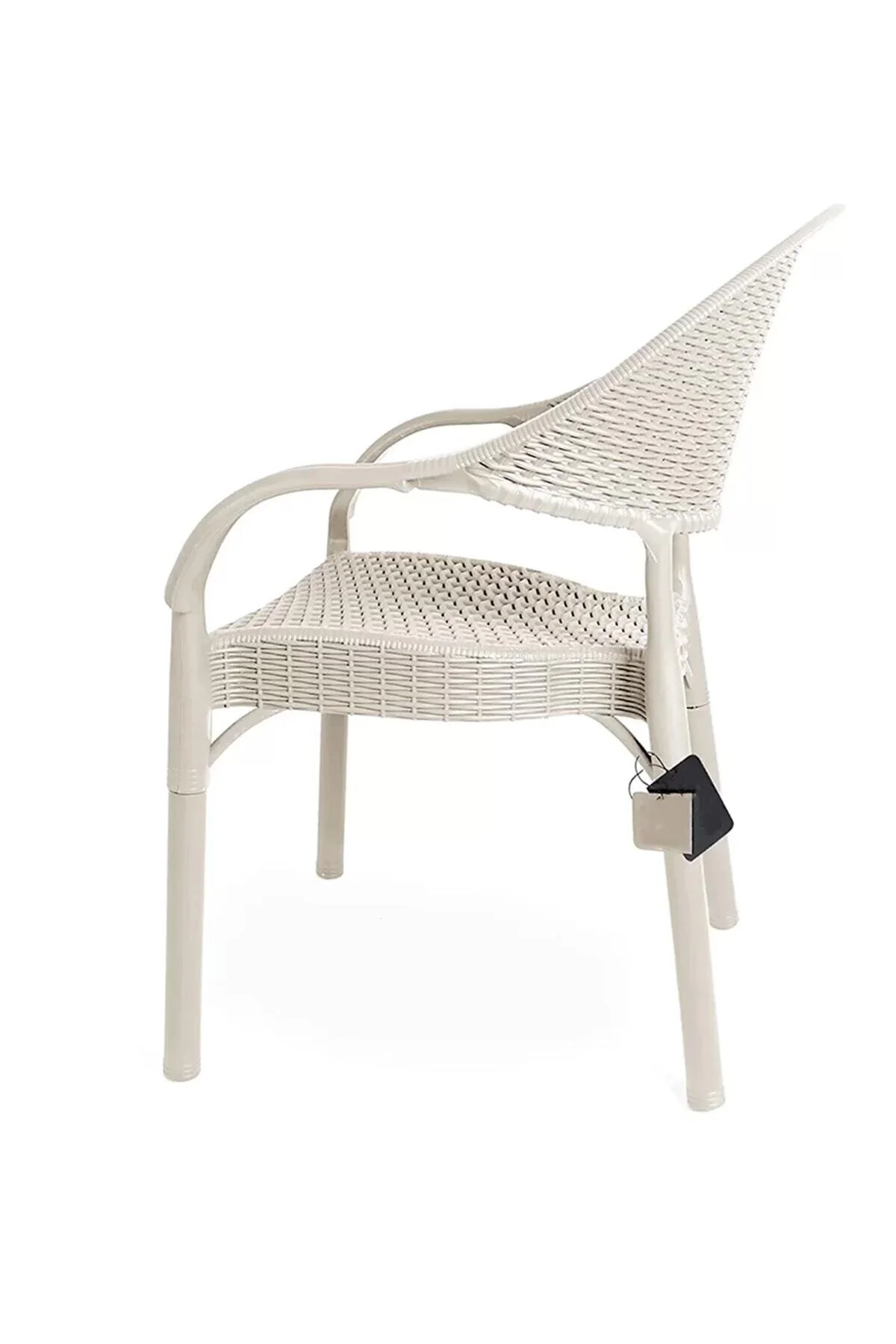 Alezy Bambu Balkon Bahçe Masa Takımı 4 Kişilik 70x70 Masa 4 Adet Bambu Koltuk Cappucino