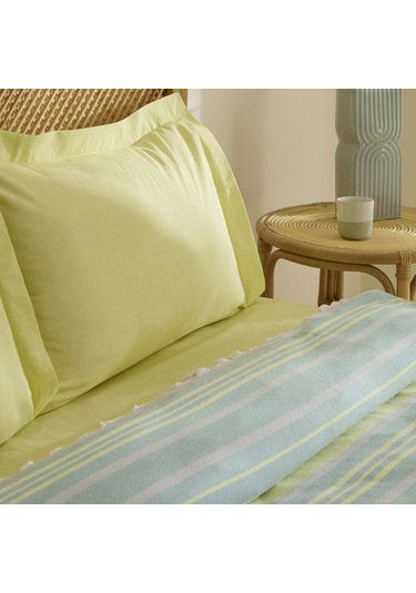 Karaca Home Lynora Çift Kişilik Peştamal Pike Takımı Haki Haki