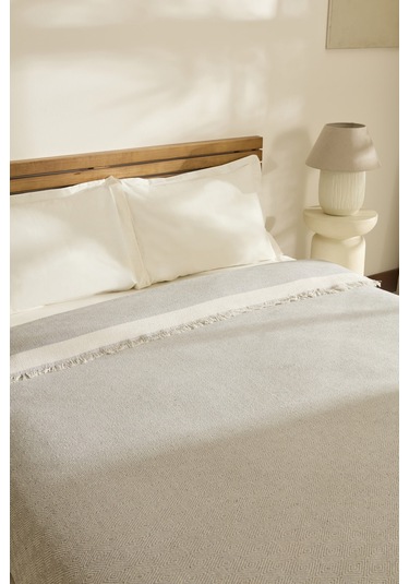 Kaşmir Home Frida Çift Kişilik Pike Gri Gri