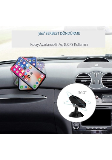 Araç Göğsü Manyetik Mıknatıslı Universal Telefon Tutucu Tutacağı