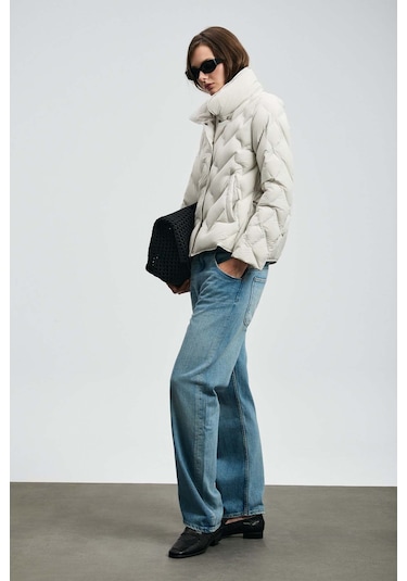 Lufian Desert Ekru Kadın Mont 122120043 Ekru