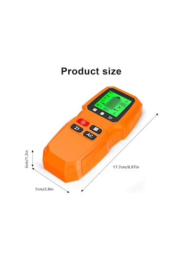 Besthome1 5'li Tarama Fonksiyonlu Duvar Tarayıcı - Ahşap, Metal, Kablo Tespiti İçin Hd Lcd Ekranlı