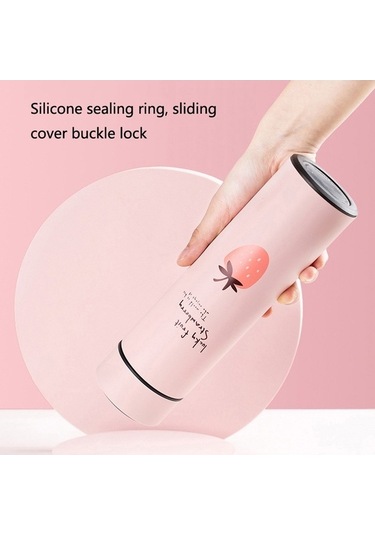 Novahub 393 Mini Termos Bardak, Yolculuk İçin Mükemmel Pembe