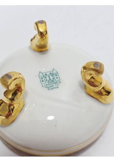 Limoges Matador Desenli Mini Porselen Takı Kutusu