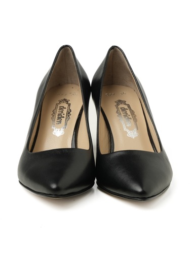 Topuklu/ Stiletto Kadın Rc-4005 Deriden Siyah Siyah
