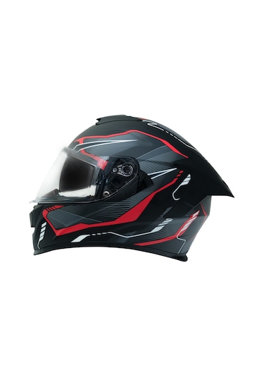 My Helmets Mks001-bgr Yarış Spoiler Güneş Vizörlü Şeffaf Full Face Motosiklet Kaskı Çok Renkli