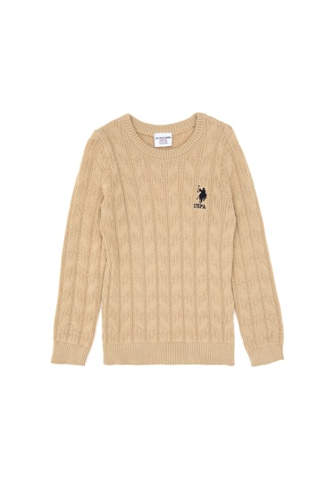 U.s. Polo Assn. Erkek Çocuk Kum Kazak /triko 50315638-vr085 Kum