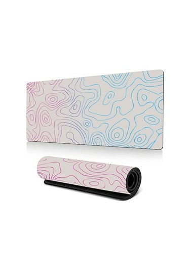 Cbtx 300 X 600 X 3mm Soyut Desenli Kauçuk Mouse Pad Kaymaz Büyük Mouse Mat - Stil I Stil I