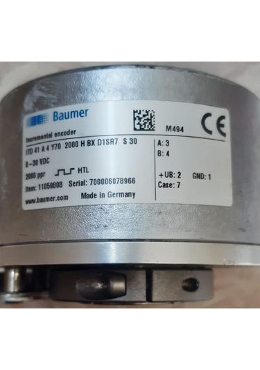 Baumer Itd41a4y70-2000hbx-d1sr7s30 ,2000 Pals 2-htl Enkoder