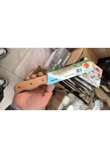 Paslanmaz Çelik 27 Cm Ahşap Saplı Feng Feng Mutfak Doğrama Kesme Bıçağı Çok Amaçlı Tm6146