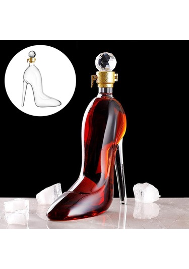 Homyl Yenilik Viski Sürahi Cam Merlot Moscato Şarap Şişesi Temizlemek